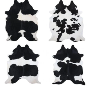 Cowhide Rug - Beige White (Large)